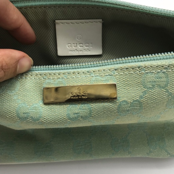 Gucci Mini Baguette GG Web In Mint - Picture 5 of 6